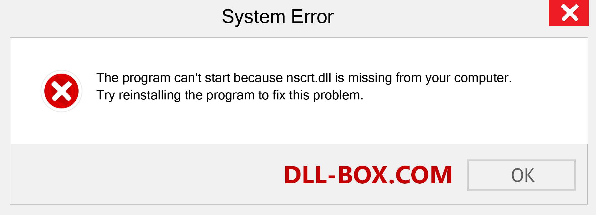  nscrt.dll file is missing?. Download for Windows 7, 8, 10 - Fix  nscrt dll Missing Error on Windows, photos, images